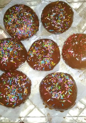A picture of Homemade donuts.