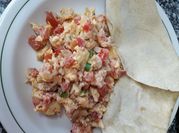 Una foto de huevos a la mexicana