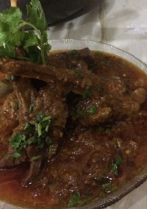 A picture of Mutton masala.