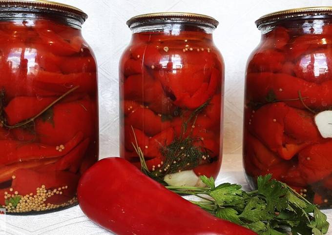 Болгарский перец в растительном масле – пошаговый рецепт приготовления с фото