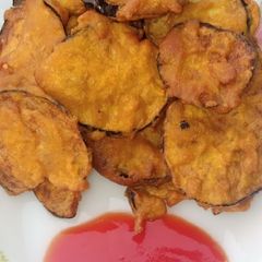 A picture of Eggplant pakora.