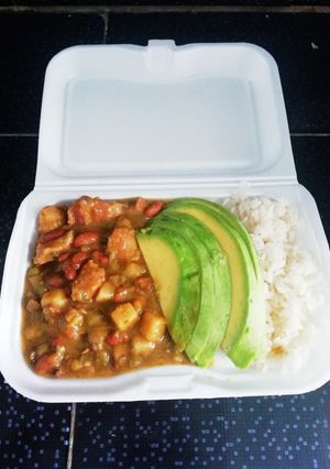 Una foto de Cazuela de frijoles