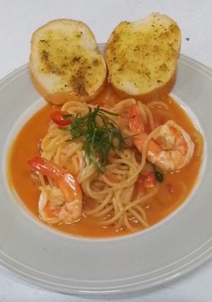 รูปของ สปาเกตตี้ต้มยำกุ้ง