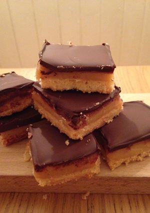 A picture of Salted Caramel Millionare´s Shortbread.