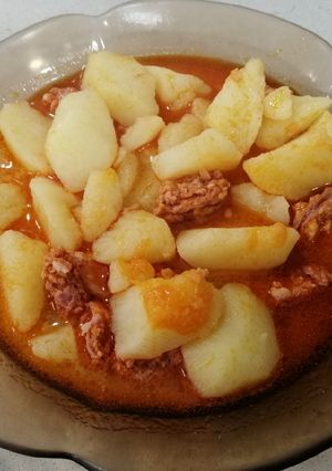Una foto de Patatas a la riojana