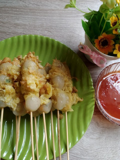 Foto resep Sate Cilor (cilok telor)