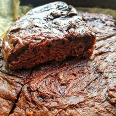 A picture of My Indulgent Chocolate Chip Protein Brownies.