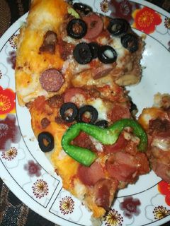 صورة لوصفة بيتزا