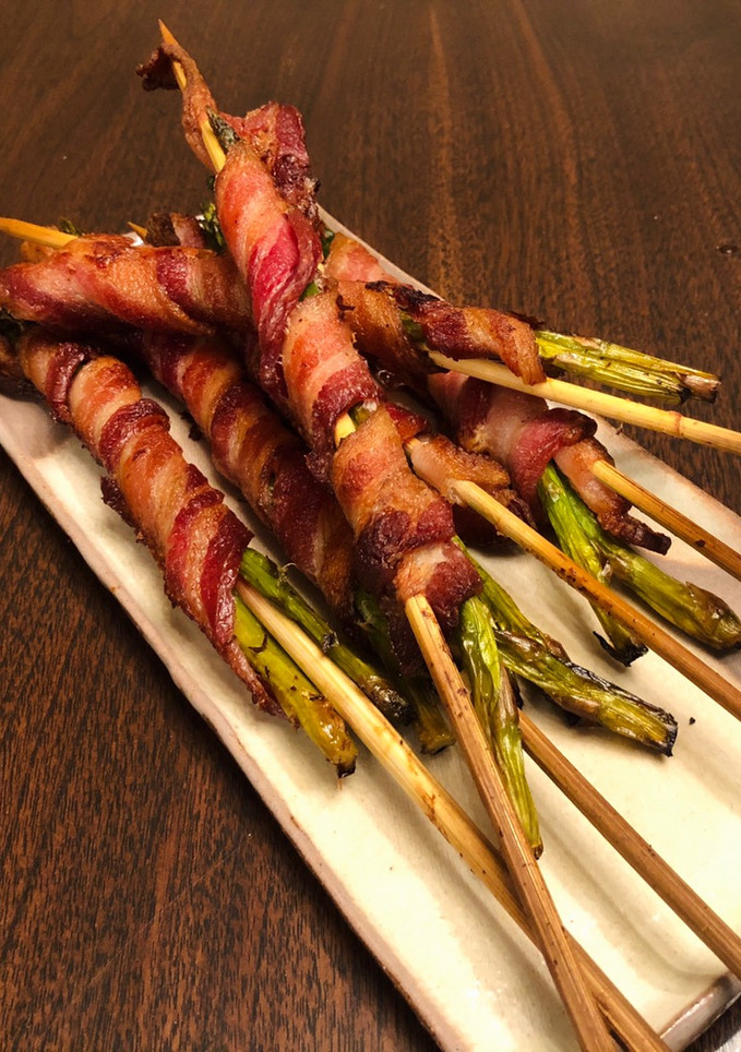 A picture of Asparagus Bacon Skewers.