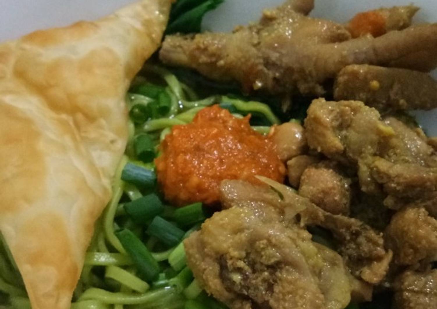 Resep Mie Ayam Hijau Oleh Catatan Bunda Cookpad