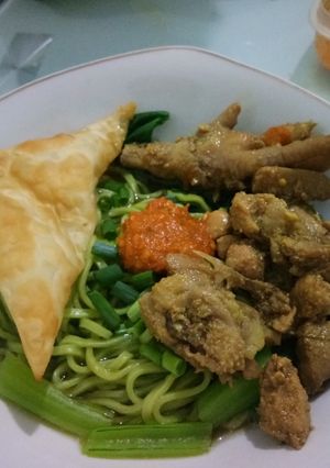 Foto resep Mie Ayam Hijau