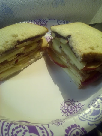 Easy Way Make Apple Sandwich the So Delicious So Delicious