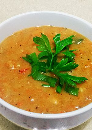 Foto de Creme de legumes com frango