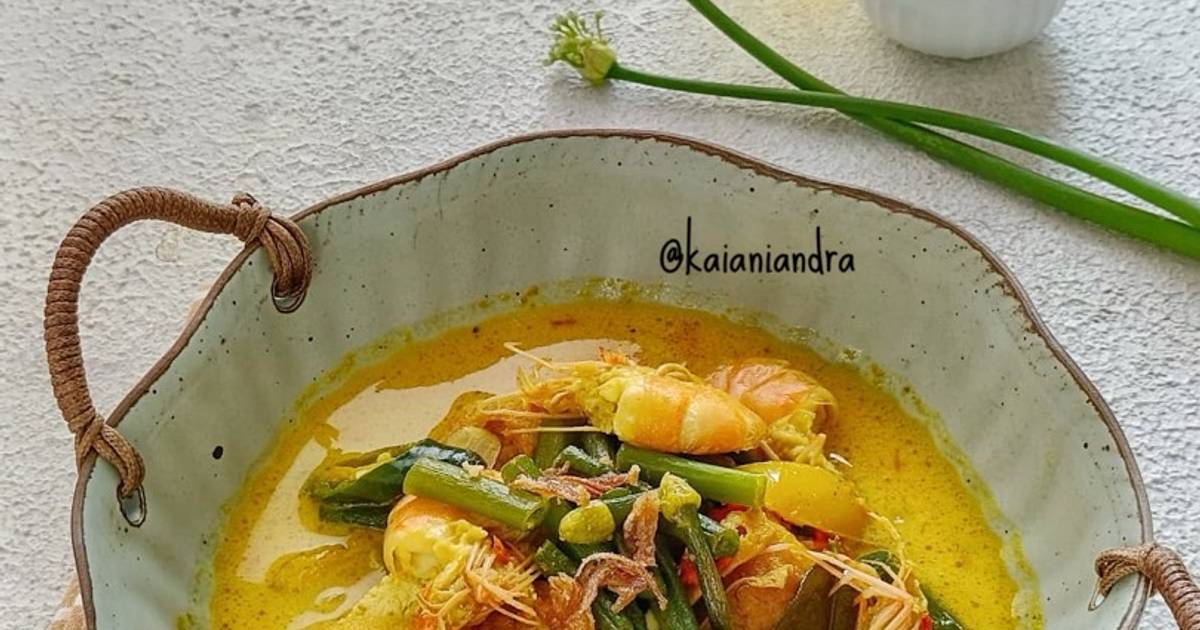 Resep Gulai Udang Kacang Panjang Khas Dumai Riau Rasanya Maknyus