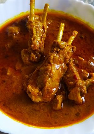 A picture of Mutton curry Traditional Bihari Style.