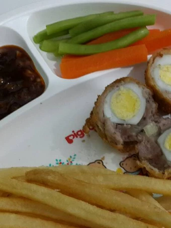 Langkah Gampang Membikin Resep  Scotch egg dgn saus asam manis yang Lezat Sekali, Menggugah Selera