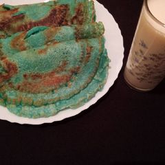 A picture of Blue Berry Vanilla Pancakes.