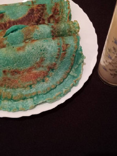 A picture of Blue Berry Vanilla Pancakes.