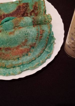 A picture of Blue Berry Vanilla Pancakes.