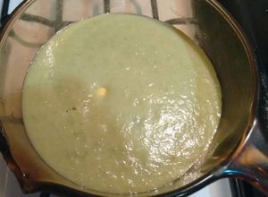 Una foto de Crema de tallos de espárragos. ॐ