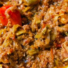 A picture of Karele keema recipe.
