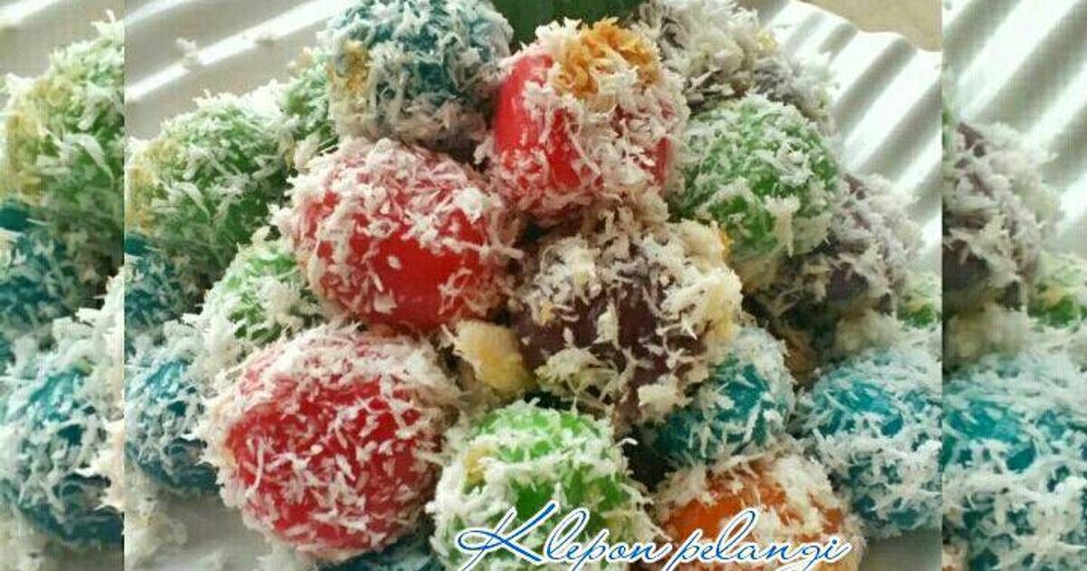 Resep Klepon Pelangi Oleh Zakiaaja Cookpad