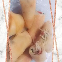 A picture of Spegatti tikka Roll.