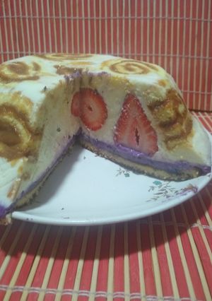 Una foto de Cheesecake psicodélico