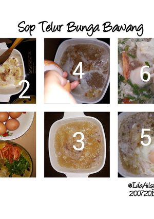 Foto resep Sop Telur Bunga Bawang