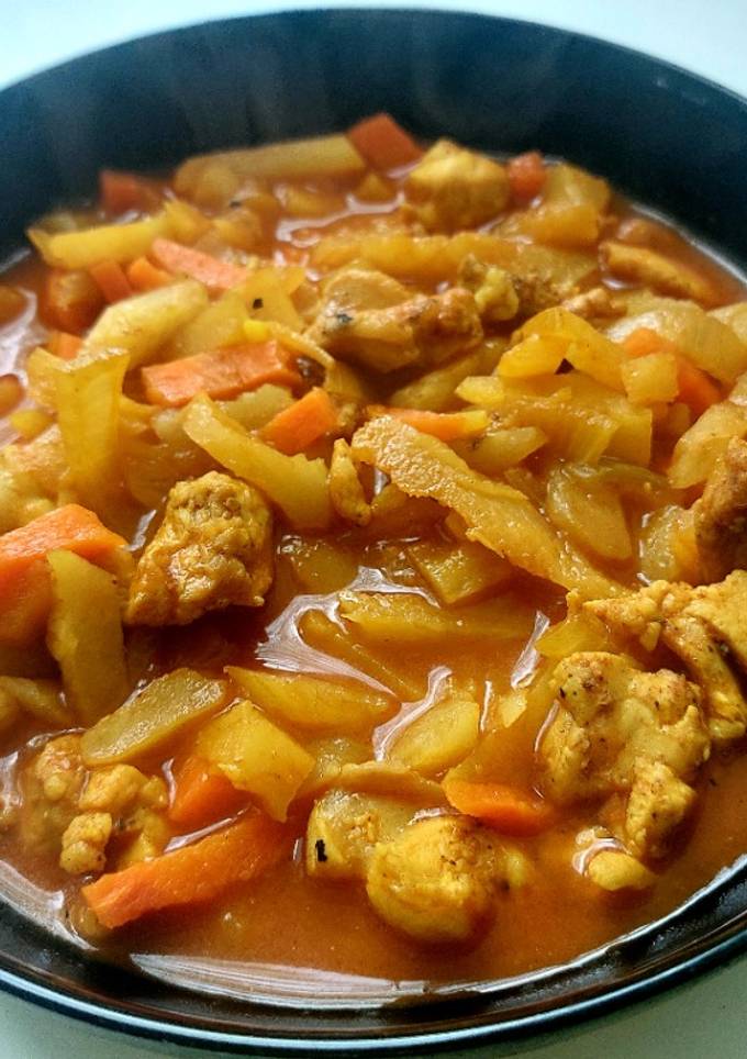 Рагу з топінамбуром та куркою
