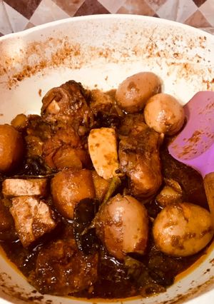 Foto resep Semur ayam telor tahu kentang