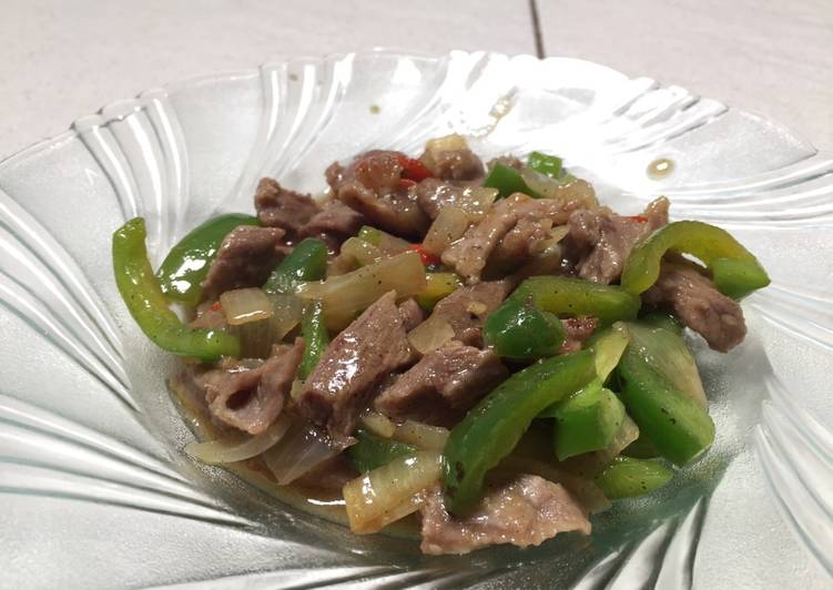 Oseng sapi lada putih 😊