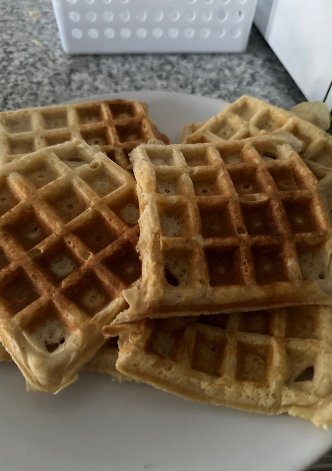Una foto de Gofres saludables sin azúcar
