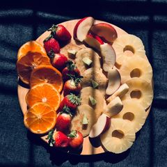 A picture of Fruit pancake charcuterie board.