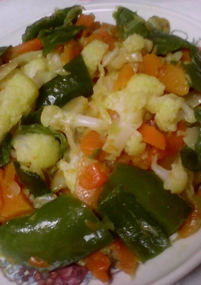 Una foto de Verduras fritas