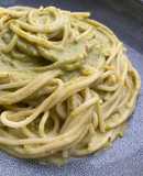 Spaghetti con granchio, piselli e tartufo – Spaghetti with crab, peas and truffle