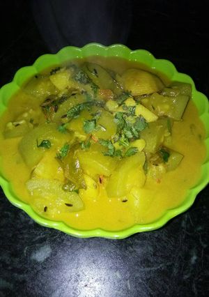 A picture of Lauki aloo ki sabji.