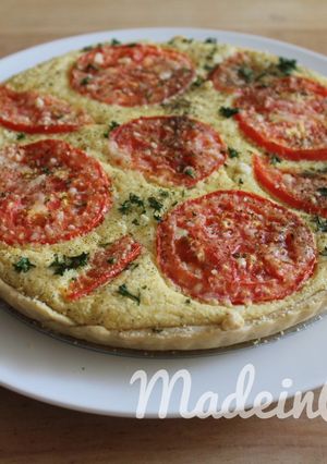 Una foto de Tarta de Queso y Tomate
