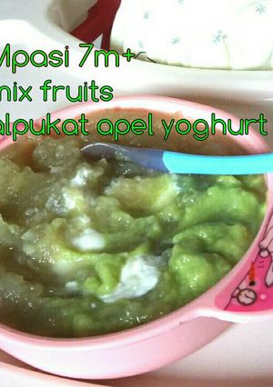 Foto resep Mpasi mix alpukat apel 7m+