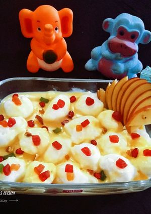 A picture of Snow Ball Custard Pudding.