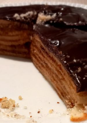 Zserbó palacsinta tortácska recept fotója