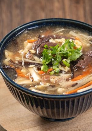 A picture of Hot and Sour Soup.