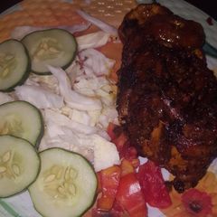 A picture of Oven grilled chicken.