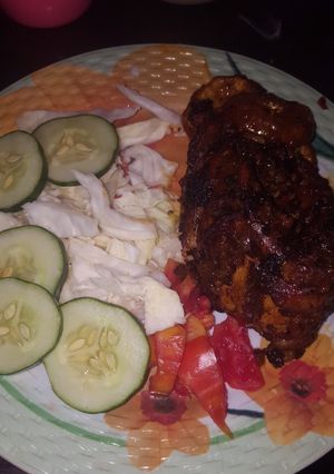 A picture of Oven grilled chicken.
