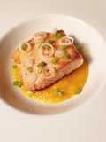 Salmone su Vellutata di Zucca e Zenzero