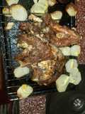 Cordero con papas al horno
