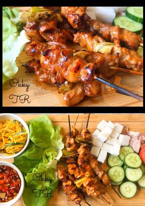 A picture of Chicken Sate.