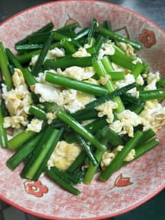 韭菜花炒雞蛋 的食譜成品照片