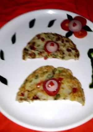 A picture of Leftover Rice Omelette.