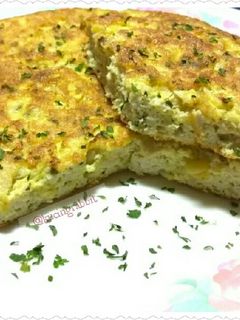 Foto resep Cheesy Tofu Omelette #Keto